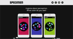 Desktop Screenshot of playspecimen.com