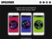 Tablet Screenshot of playspecimen.com